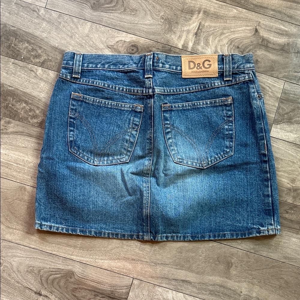 D&G Women's Classic Denim Mini Skirt - Blue